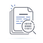 Smart Contract audit or smart contract review icon. 